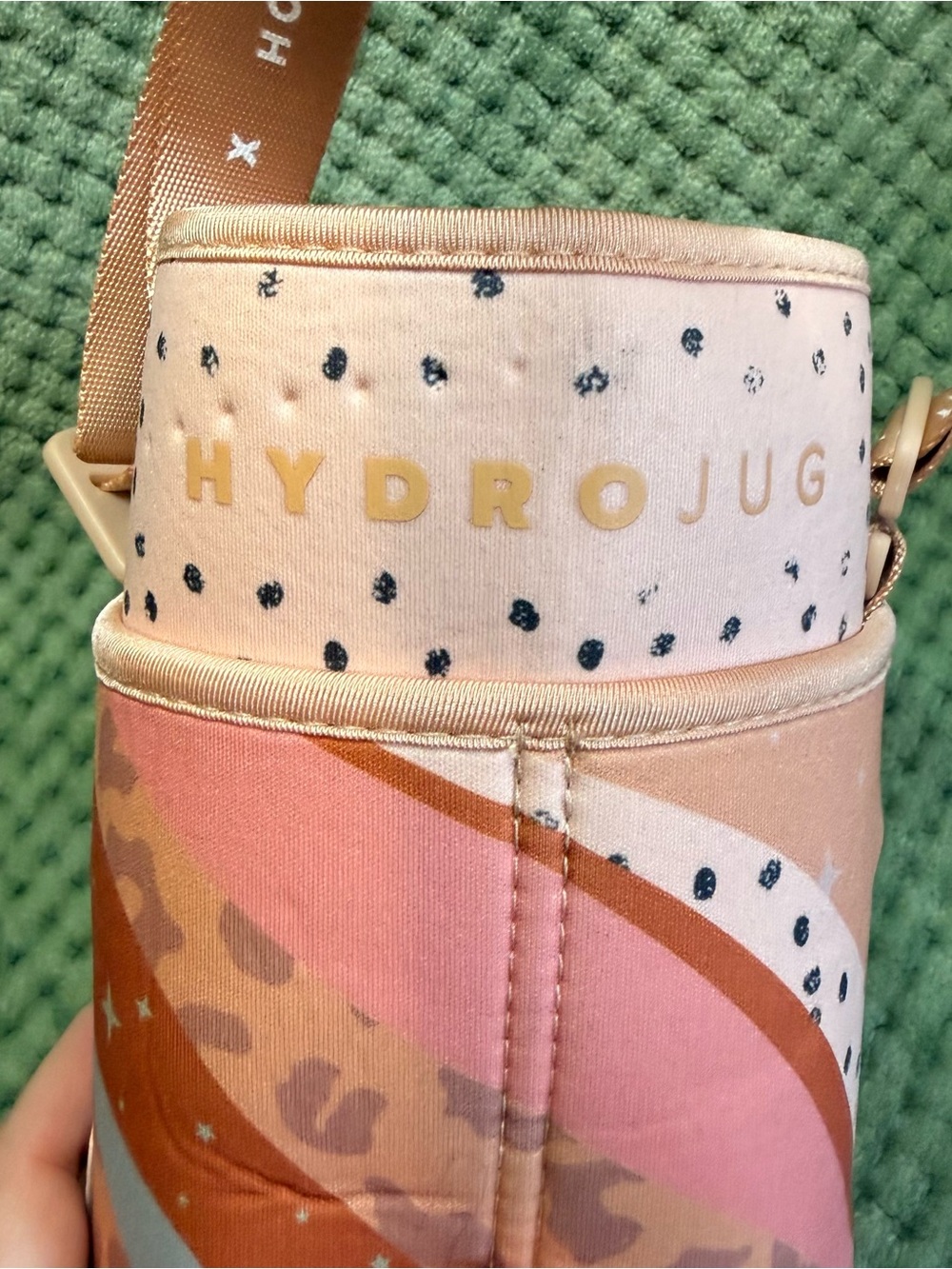 HydroJug Gabrielle Holley Pink Patterned Insulated Bottle Carrier